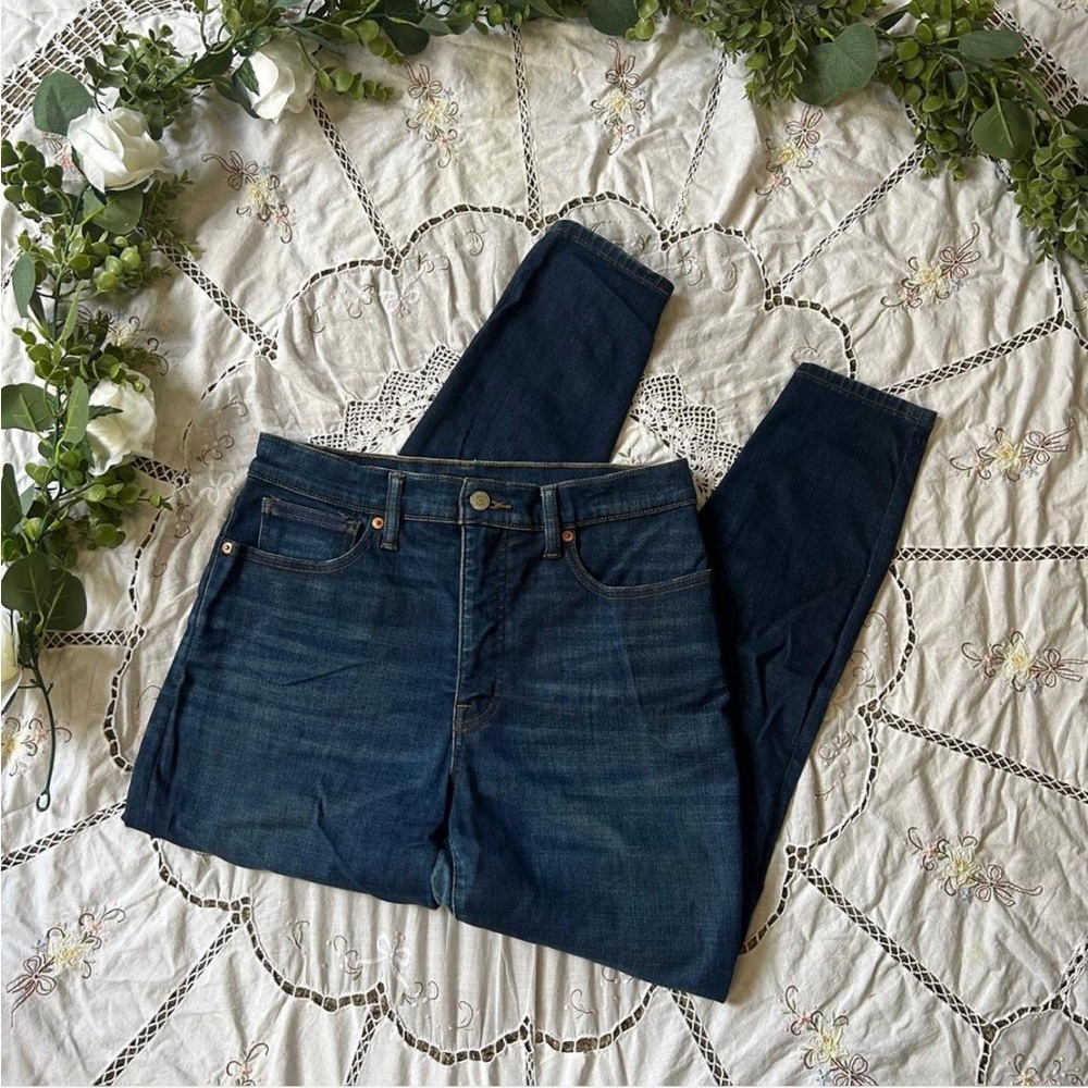 Lucky Brand dark wash high rise skinny jeans